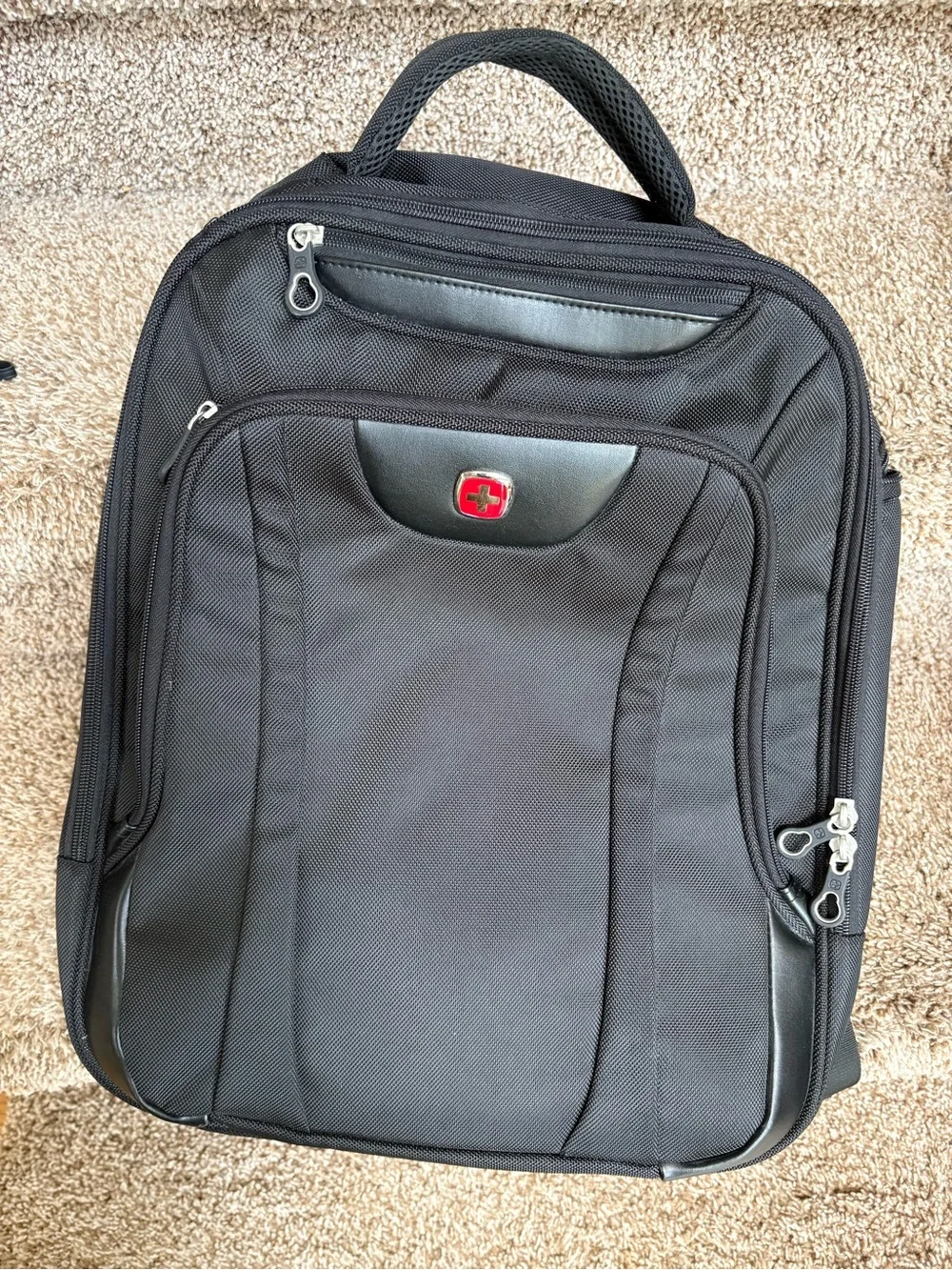 Swiss Gear Black Men's Laptop Backpack - Durable Commuter Bag